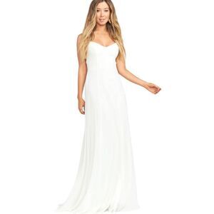 SHOW ME YOUR MUMU Women's Godshaw Goddess Gown Sleeveless Maxi White Medium NEW